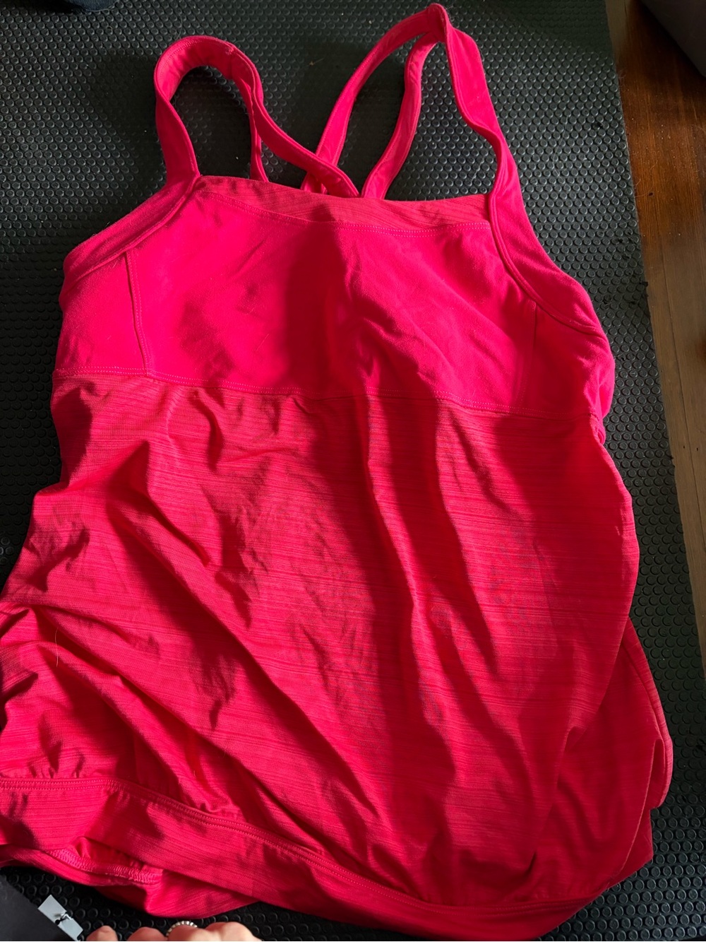 Athleta pink racerback tank top